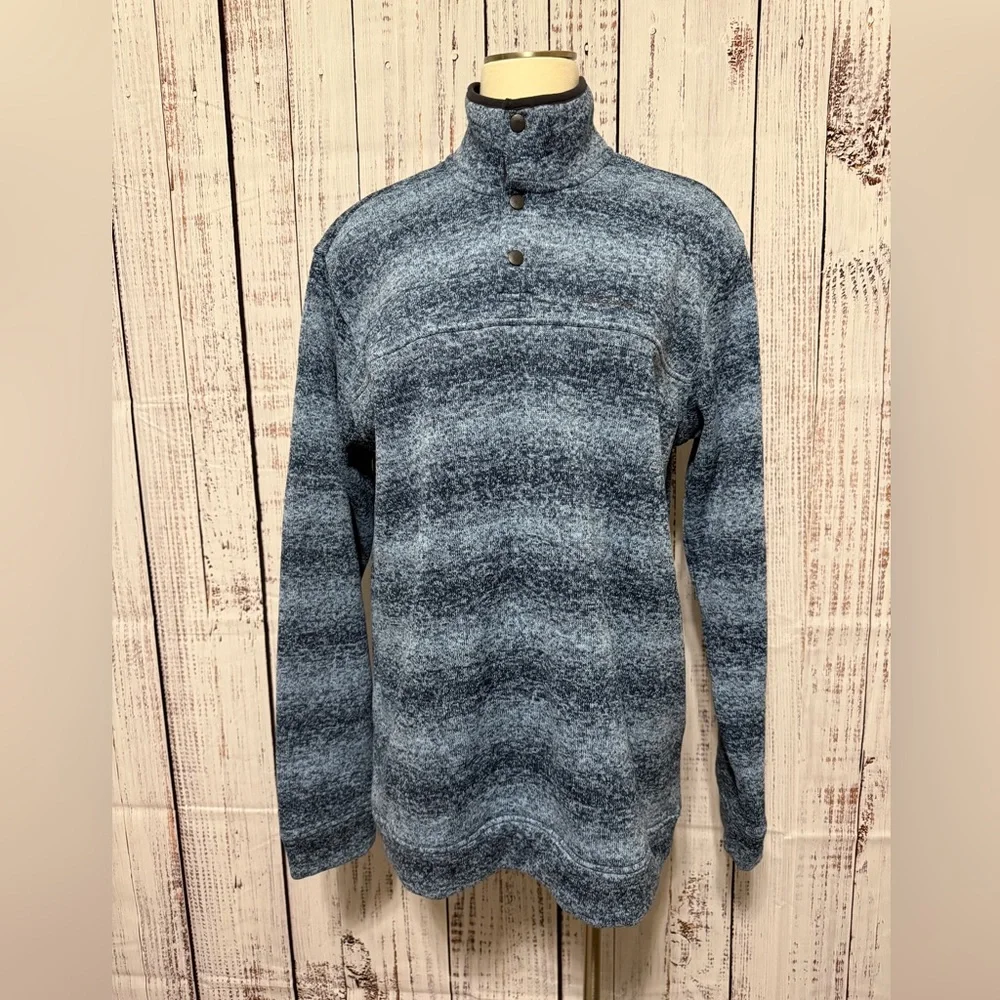 Eddie Bauer Blue Patterned Pullover - Picture 1 of 6